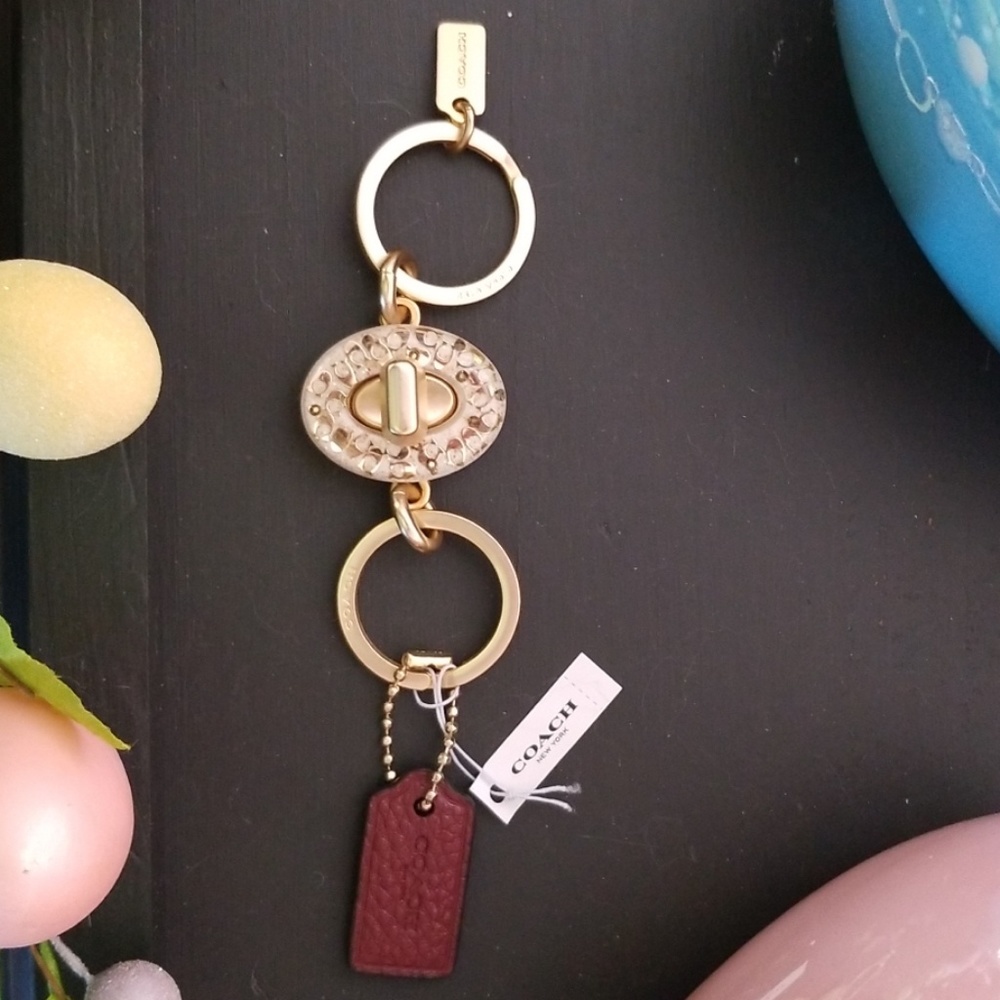 NWT Coach detachable keychain